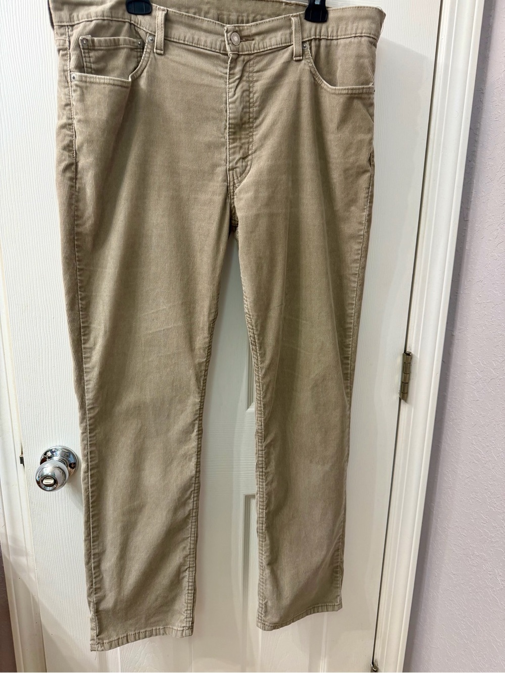 Levi's 511 Slim Straight Tan Corduroy Mens Jeans Pants 38 x 32